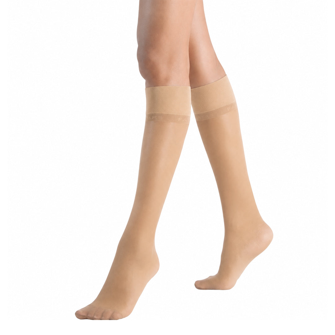 15 Bright Silk Knee High Women's Stockings