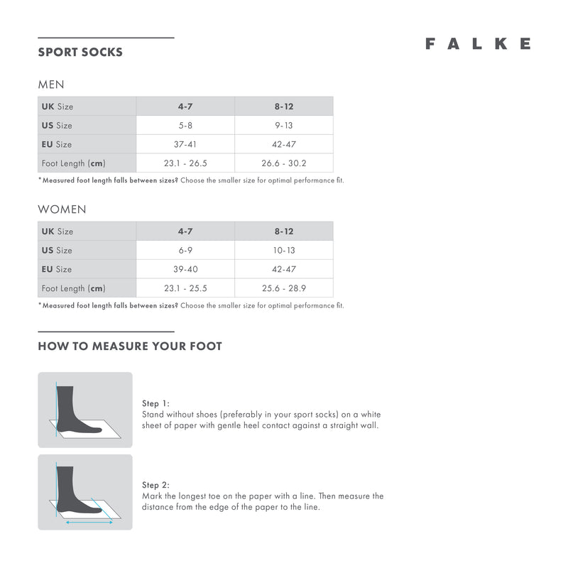 Pedal Pressure Free Plain Cycling Socks size guide